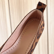 Ballerines Kensington léopard en cuir