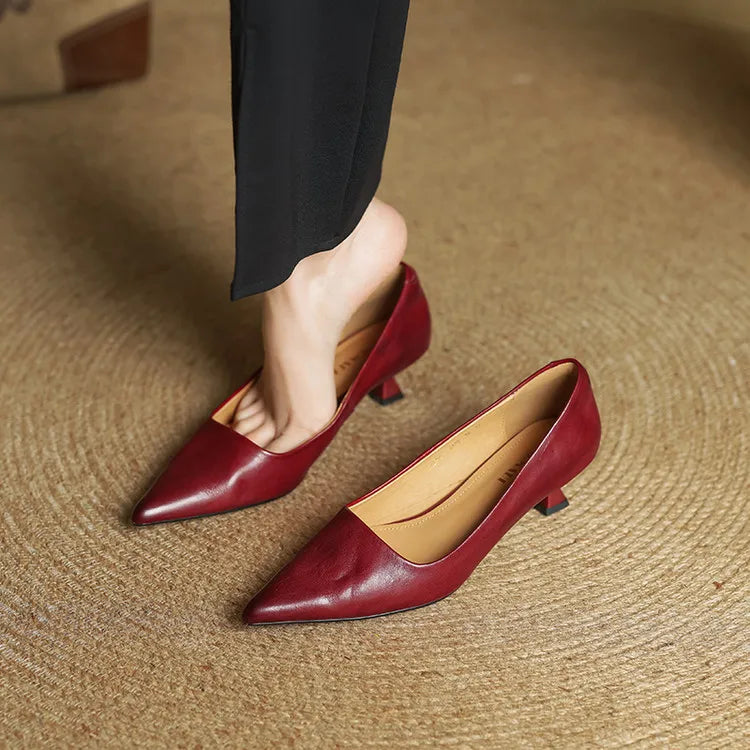 Escarpins Hartley en cuir