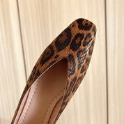 Ballerines Kensington léopard en cuir