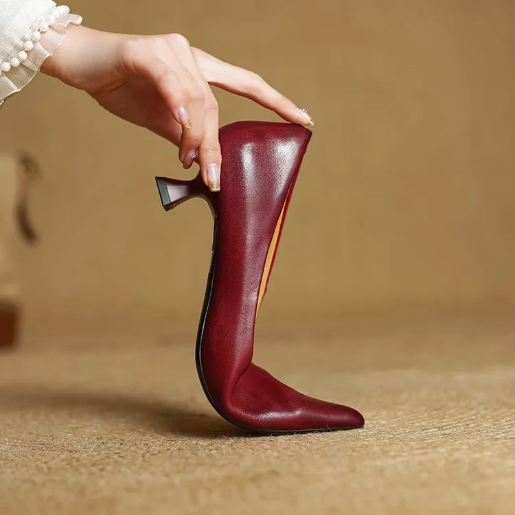 Escarpins Hartley en cuir