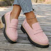 Mocassins Bromley à plateforme en daim