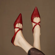 Mules Goldie en cuir