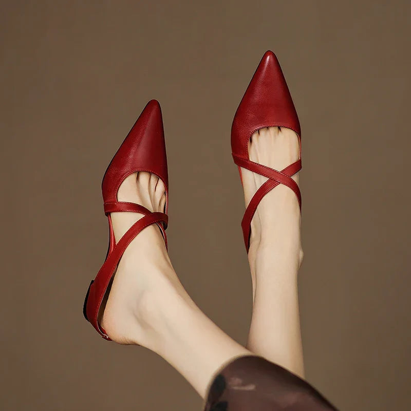 Mules Goldie en cuir