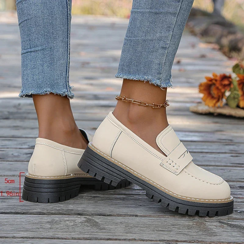 Mocassins Bromley à plateforme en daim
