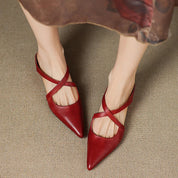Mules Goldie en cuir