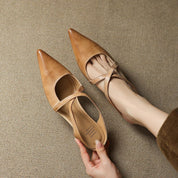 Mules Goldie en cuir