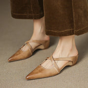 Mules Goldie en cuir