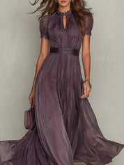 Robe longue Vivienne en dentelle