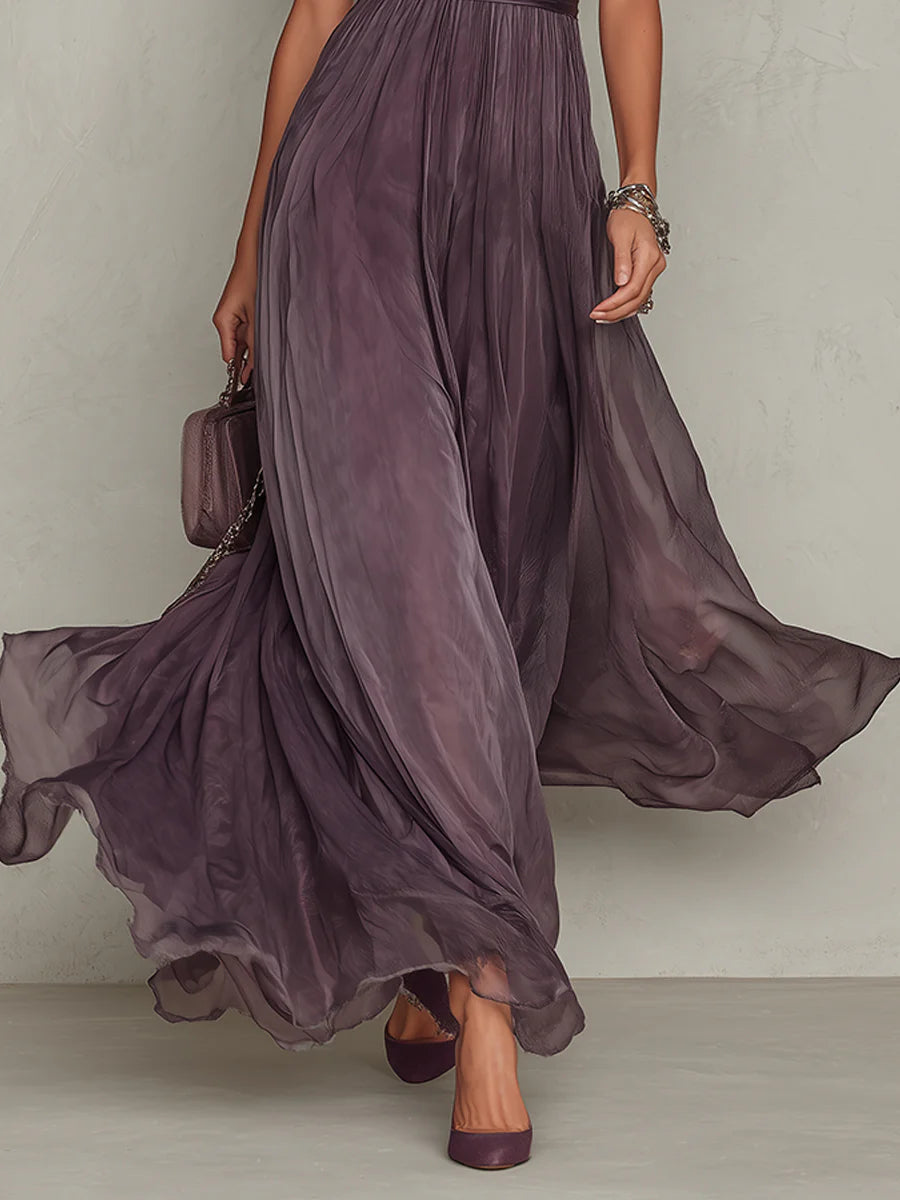 Robe longue Vivienne en dentelle