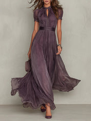 Robe longue Vivienne en dentelle
