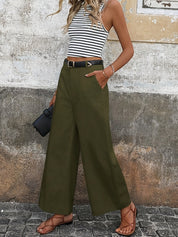 Pantalon Mara taille haute ample