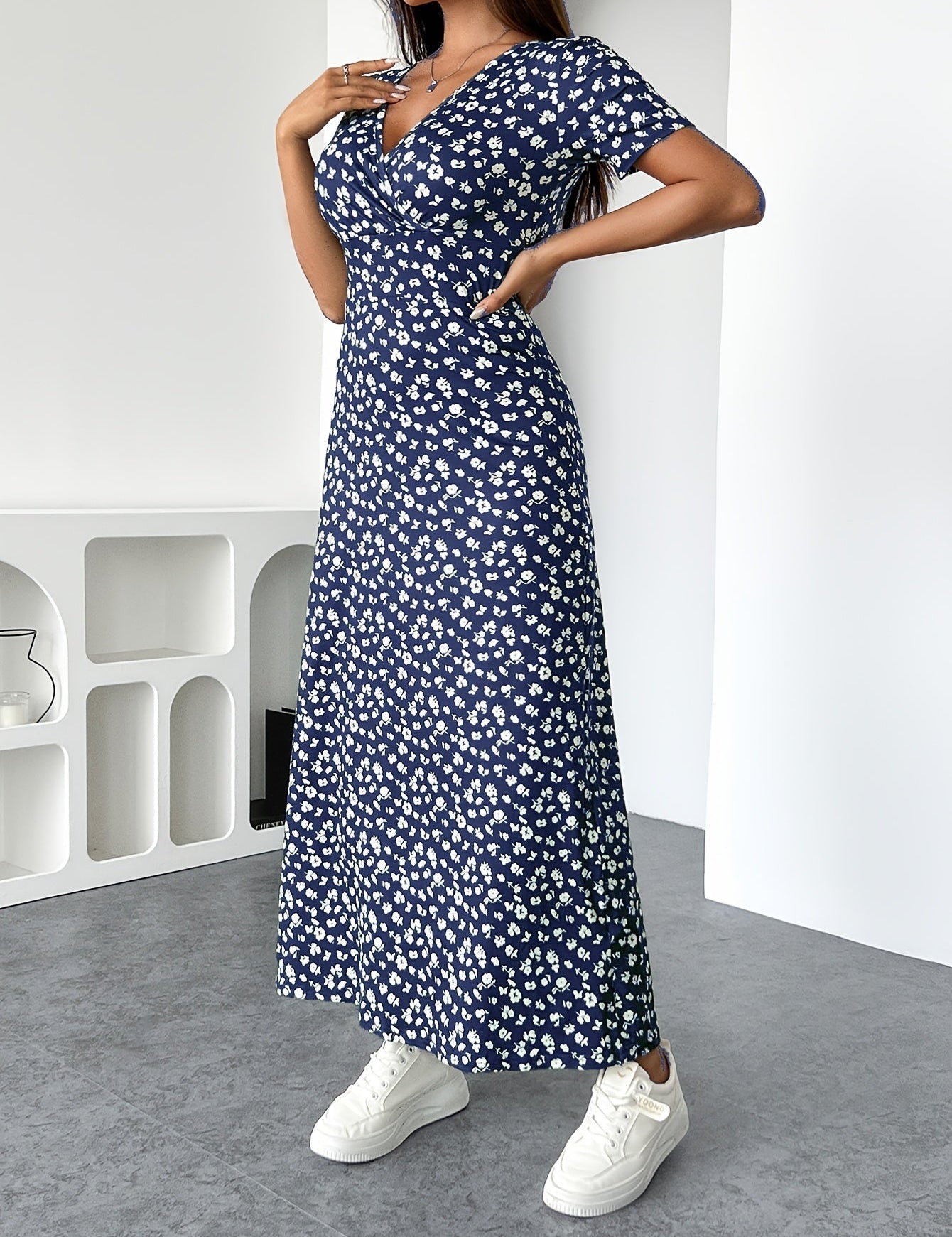Robe Isla à volants en maille
