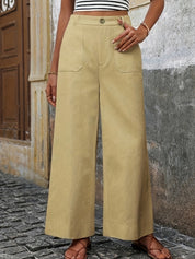 Pantalon Mara taille haute ample