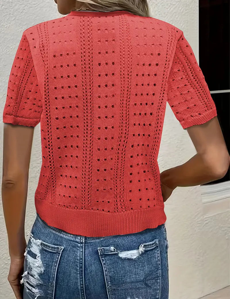 Cardigan Elena en maille ajouré