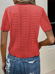 Cardigan Elena en maille ajouré