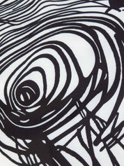 Robe courte à imprimé graphique manches courtes