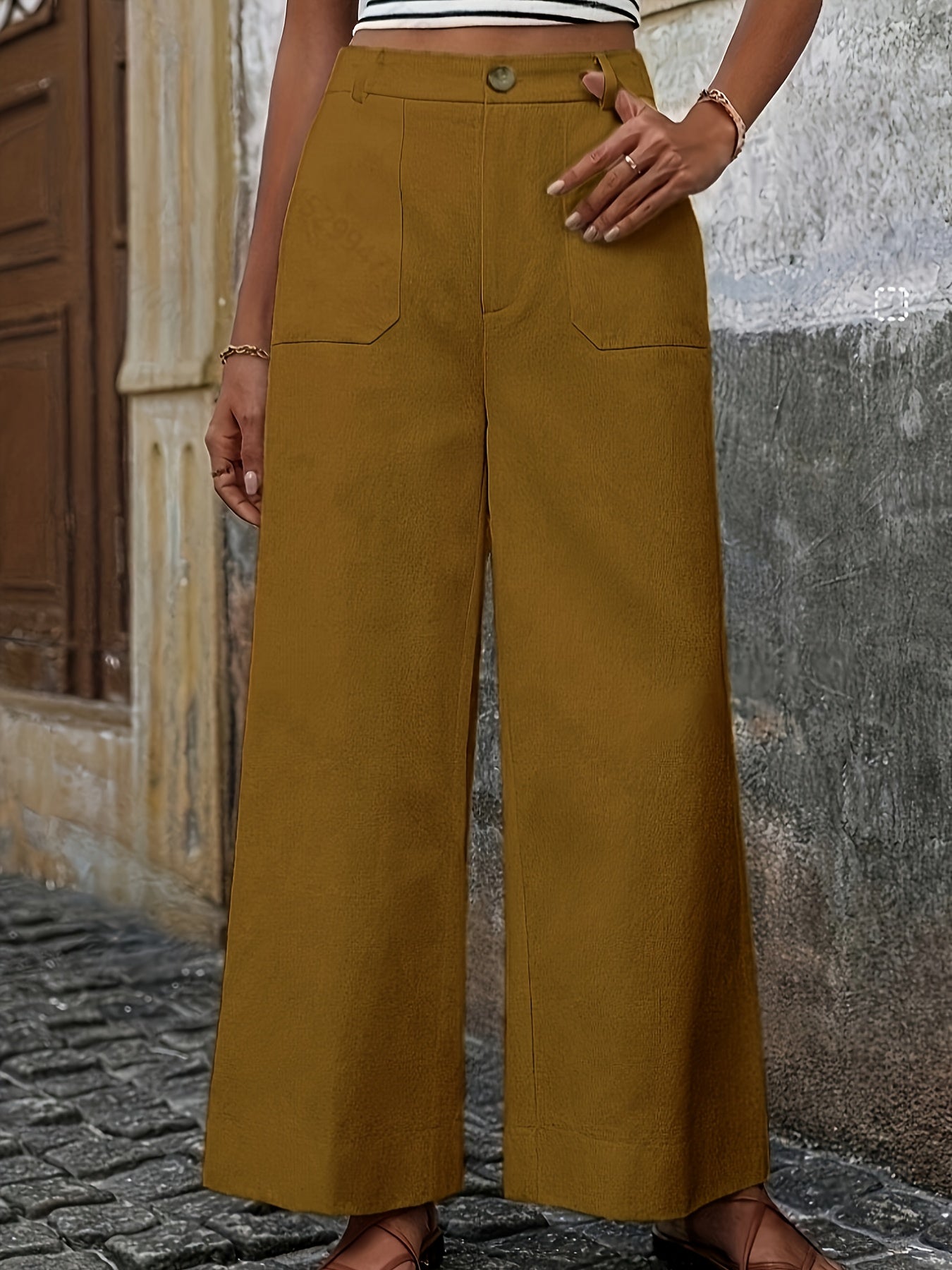 Pantalon Mara taille haute ample