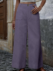 Pantalon Mara taille haute ample