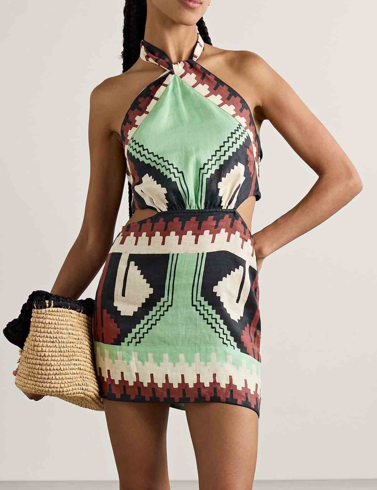 Robe courte unique vintage dos nu
