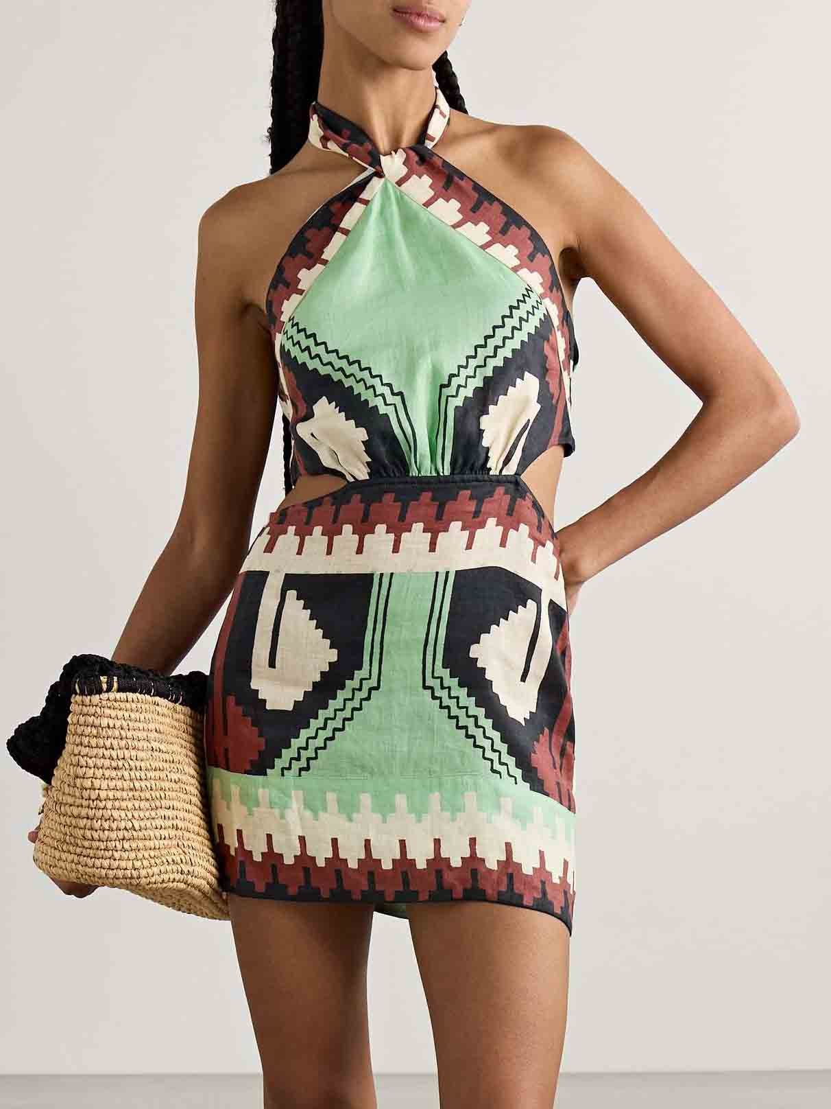 Robe courte unique vintage dos nu