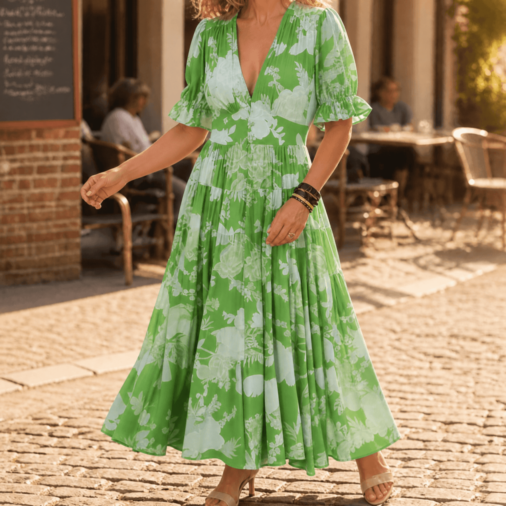 Robe longue Wren fleurie fluide