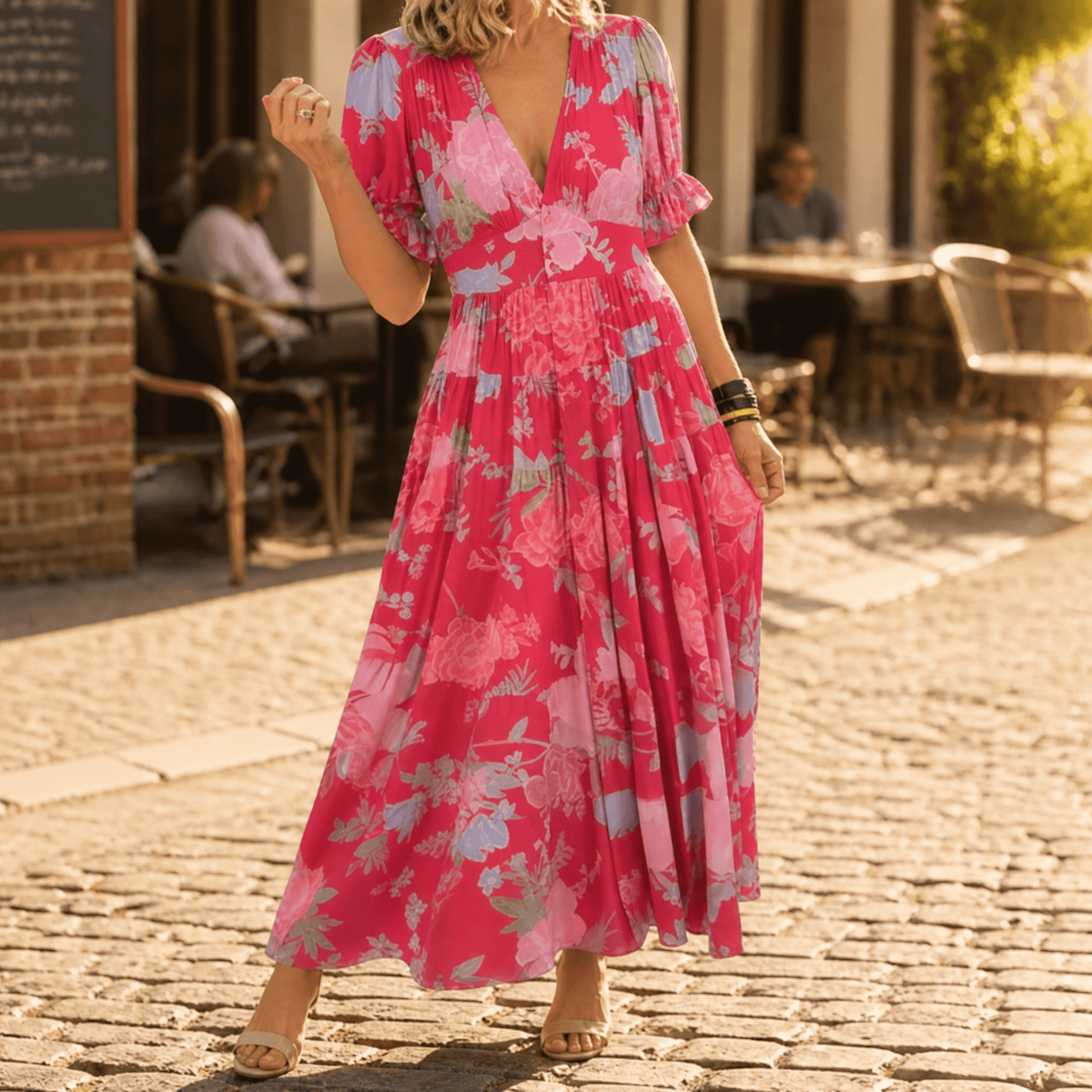 Robe longue Wren fleurie fluide