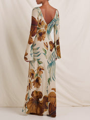 Robe longue — Marron